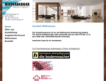Tablet Screenshot of niederberger-bodenbelaege.ch
